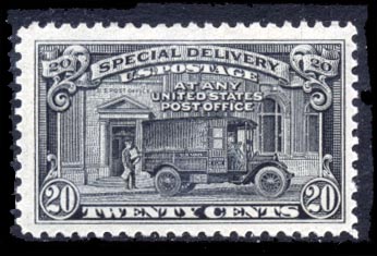 US E14 1925 20 Cent Special Delivery Allstamp