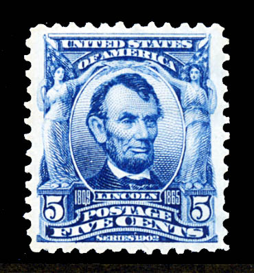 US 304 1902 Five cent Lincoln