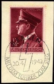 GE B203u Hitler's Birthday 1942 Special Cancel