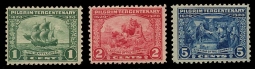 US 548-50 1920 Pilgrim Tercentenary  Set