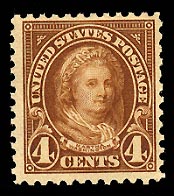 US 556 1922 Four-cent Martha Washington