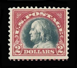 US 547 1920 $2 Franklin VF NH