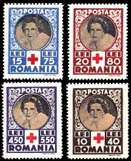 Romania  B247-50, Red Cross