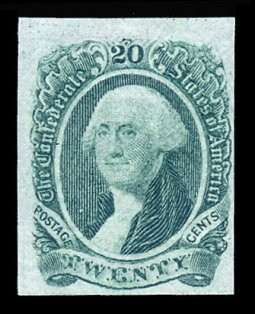 "CSA 13b, 20-cent Dark Green George Washingtor"