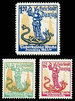 1921 Danzig B1-3 Charity