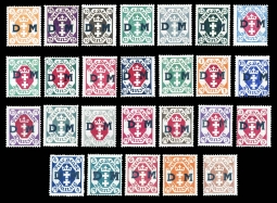 1921 Danzig O1-27 Official Set