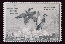 "RW18, VF NH Gadwall Ducks, Duck Stamp"