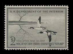 "RW23, VF NH American Merganser  Duck Stamp"