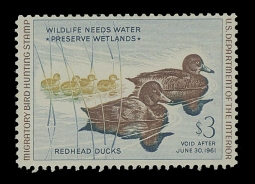 "RW27, FVF NH Redhead  Duck Stamp"