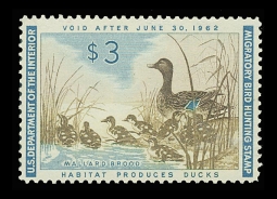 "RW28, VF NH Mallards  Duck Stamp"