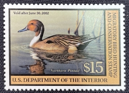 "RW68, VF NH Northern Pintail, Duck Stamp"