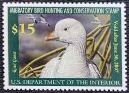 "RW73, VF NH Ross' Geese,  Duck Stamp"