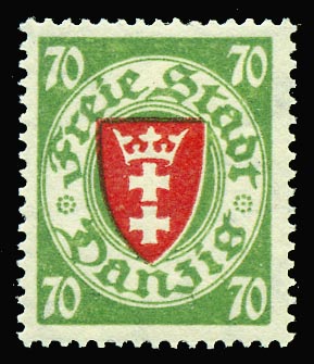 Danzig 190, Coat of Arms,  Currency Reform