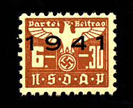 Nazi Party Dues  1944 "NSDAP"  6 +.30 Marks