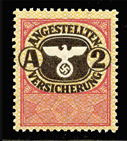 Nazi Employee Insurance Revenue Stamp A-2