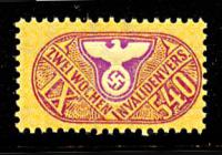 Nazi Disability Insurance Stamp 540pf Revenue