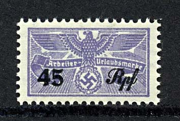 Nazi Worker Vacation Savings Stamp 45pf