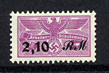 Nazi Worker Vacation Savings Stamp 2.10 RM