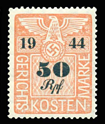 Court Fee Stamp1944 50pf