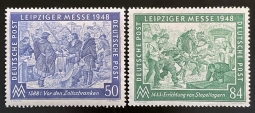 1948 Leipzig Fair Issue 582-83