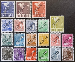 Berlin 9N1-20 Overprint Set