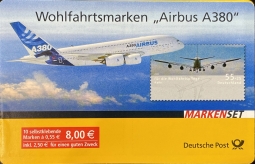 2008 Self-Adhesive Stamp Airbus A380 Booklet