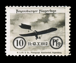 GE 1912 Semi-Official Airmail, MI. 7 Regensburg