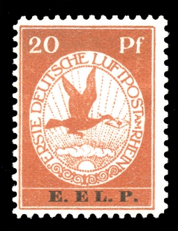 GE 1912 Semi-Official Airmail, E.EL.P. MI. VI.