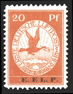 GE 1912 Semi-Official Airmail, E.EL.P. MI. VI.