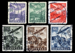 Slovakia C1-6,  1939 Airmail Issue