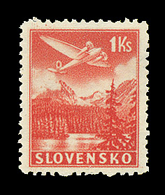 Slovakia C10 1944 Airplane Over Mountains