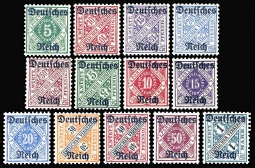 Wrttember O59-63, O176-183 O/P Deutsches Reich