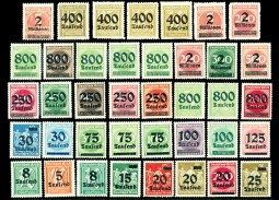 GE 241-78, 1922-3 Hyper-Inflation Overprinted Stamps