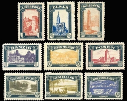 Germany Lost Territories Mourning Stamps