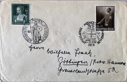 GE B140 Hitler Birthday , B146 Venetian Woman, Pair on Cover! (Copy)