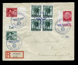 Occupied Sudetenland 1938 Registered Cover, Altenbuch