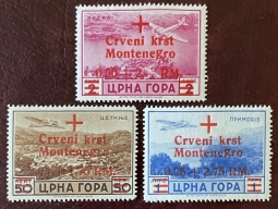 German Occupation of Montenegro Airmail Charity 1944