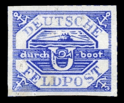 U-Boat Feldpost Stamp, Hela Pocket Mi. 13b