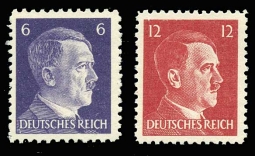 U.S. OSS Propaganda Forgeries Hitler 6 & 12pf.