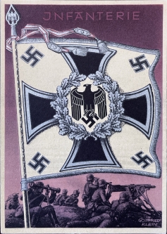 Infantry Battle Flag Propaganda Card