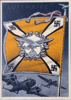 Luftwaffe Battle Flag Propaganda Card