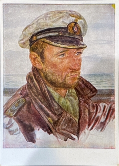 1940 W. Willrich Color PPC U-Boat Commander Frauenheim