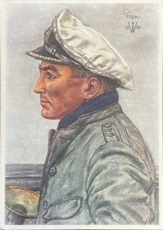 1940 W. Willrich Color PPC U-Boat Commander Prien