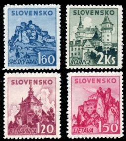 Slovakia 58-61, 1941, Slovakian Castles