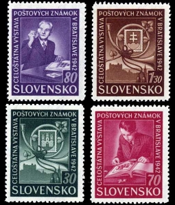 Slovakia 70-73, 1942 National Stamp Exhibition