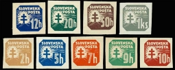 Slovakia P10-18,1939 Newspaper Stamp Set New Issue