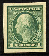 US 481 1916 Imperforate One-cent Washington