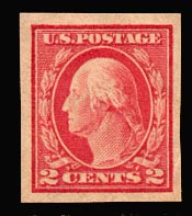 US 482 1916 Imperforate Two-cent Washington