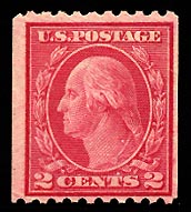 US 487 1916 Two-cent Type II Washington Coil