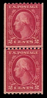 US 488 Two-cent Type III Washington Coil Line Pair